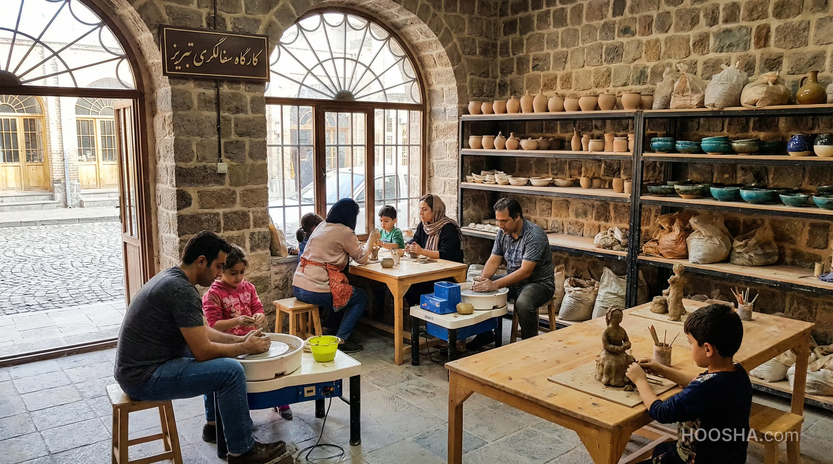 برگزاری (ایونت،رویداد) کارگاه سفالگری در تبریز